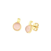 BRINCO DOURADO CABOCHÃO 8MM COM MINI DETALHES